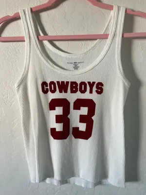 Cowboys 33 waffle knit tank thumbnail 1