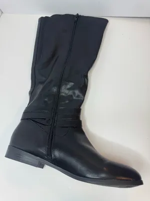Style & Co Black Vegan Leather Tall Boots Womens Size 9.5_aM thumbnail 6