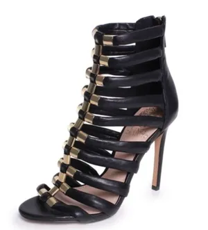 Vince Camuto Black Caged Gladiator High Heel Sandals thumbnail 8