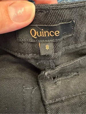 QUINCE Organic‎ Stretch Cotton Twill Straight Leg Cropped Pants thumbnail 6