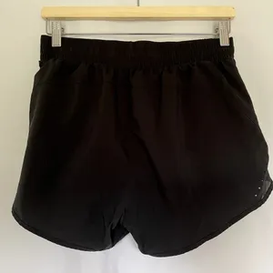 All in motion black athleisure summer shorts zip up‎ pocket women's size small thumbnail 6