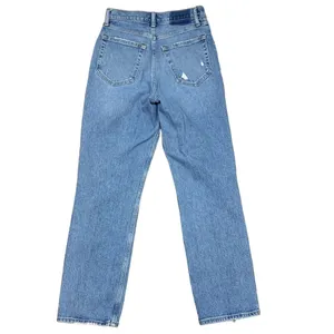 American Eagle Abercrombie & Fitch Curve Love The 90s Straight Ultra High Rise Jeans thumbnail 6