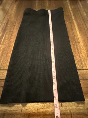 Abercrombie & Fitch woman’s black ribbed skirt size XS thumbnail 6