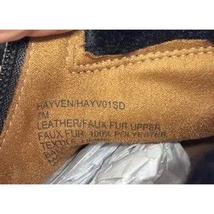Blondo Hayven Waterproof Suede Faux Fur Zip Lug Sole‎ Boots Black Size 7 NEW thumbnail 5