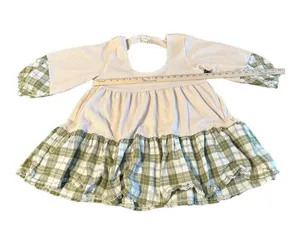 Shades Of Fall 3/4 Sleeve Plaid Rib Knit Tiered Tunic Balloon Sleeve Women’s Med thumbnail 10