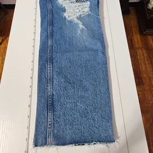 Good American Distressed Raw Hem Jeans - medium wash - Women's Size 10 thumbnail 7