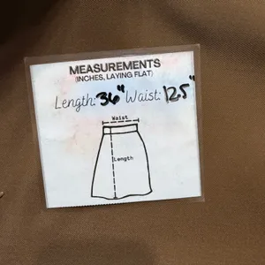 Commense Brown High Waisted Wrap Midi Skirt Front Slit XS 231021003‎ thumbnail 9
