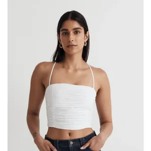 Madewell Wendy Poplin Crop Top in White. Size 4. NWOT thumbnail 2