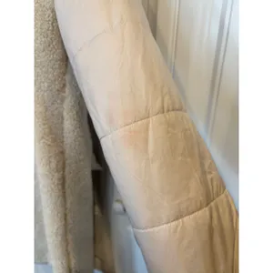 7 For All‎ Mankind Cream Sherpa Teddy Longline Jacket Size XS thumbnail 6