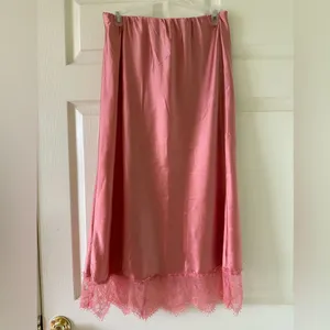 🩷 Anthropologie Bias-Cut Midi Skirt Size S Fits Like XS 2–4 Y2K Satin Slip Skirt thumbnail 8