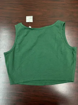 NWT Vintage Victoria’s Secret Green Cropped Tank Tank Size Large thumbnail 3