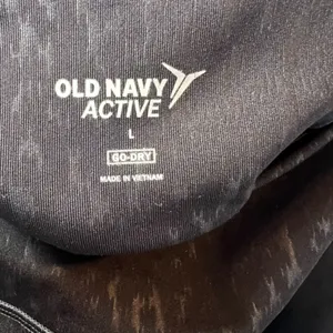 Old Navy Active Go-Dry Athletic Bike Shorts Black Cheetah Print Pocket Tie Large thumbnail 8