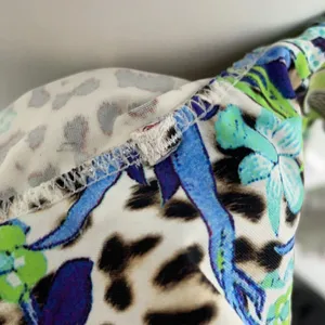 Just Cavalli ruffle leopard floral strapless dress thumbnail 9
