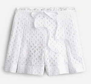 J Crew Eyelet White High Rise Shorts thumbnail 8