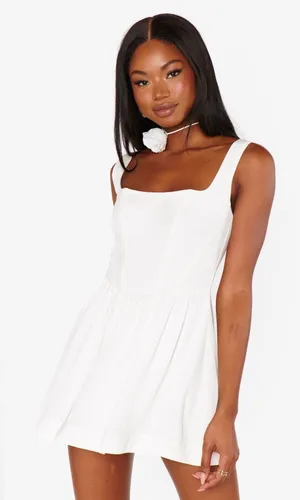 Show Me Your‎ Mumu White Nina Skirt Dress Corset Mini Graduation Medium thumbnail 1