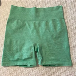Amazon mint green biker shorts thumbnail 1