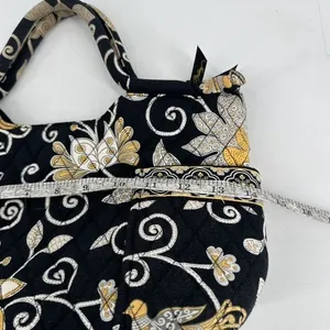 Vera Bradley Sherry Mini Tote in‎ Yellow Bird Quilted Black & Yellow Handbag thumbnail 8