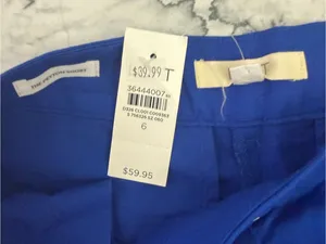 Loft Bright Blue Casual Shorts thumbnail 3