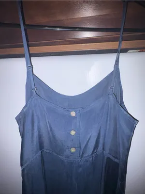 Vintage Express Navy Slip Maxi Dress thumbnail 4