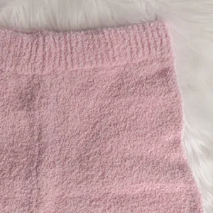 Fuzzy light pink high waisted shorts, brand new with tag Size M thumbnail 2