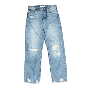 Mother Superior Tomcat Distressed High Rise Jeans The‎ Confession Light Blue 28 thumbnail 5