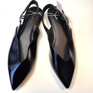 Old Navy Black Ankle Buckle Slingback Pointed Toe Women's Shoes Sz 9 NWT thumbnail 3
