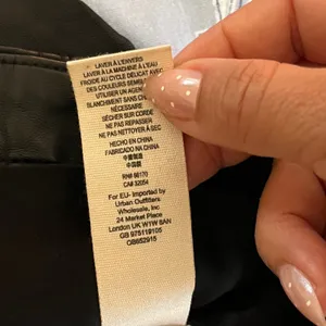 Free People Vegan Leather Moto Mini Skirt Black Belted Asymmetric Zip OB652915 0 thumbnail 5
