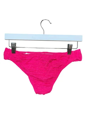 Motel Rocks Shani Bikini Bottom in 80s Crinkle Pink Size Small NWT thumbnail 2