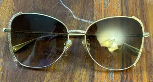 Charles & Keith Gold Butterfly Swarovski Crystal Sunglasses CK3-71280532 Brown‎ thumbnail 1