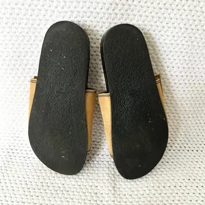 MNG Mango Black Tan Double Buckle Slide Suede Strap Sandals 37 thumbnail 6