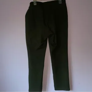 Quince Size L Ultra Stretch Ponte Dark Green Pull On Trouser Pants thumbnail 4