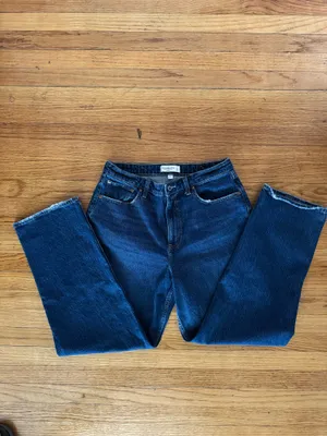 Abercrombie & Fitch High Rise Vintage Straight Jean Size 12 Curve Love thumbnail 2
