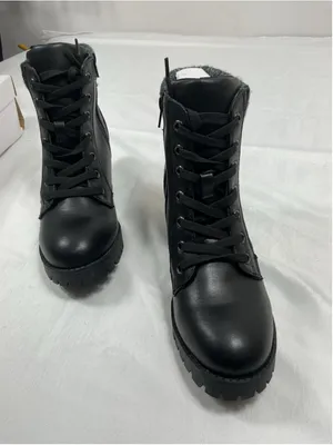 Womans New Bamboo Chief 18 Platform Ankle Boots Size 9 Black thumbnail 2