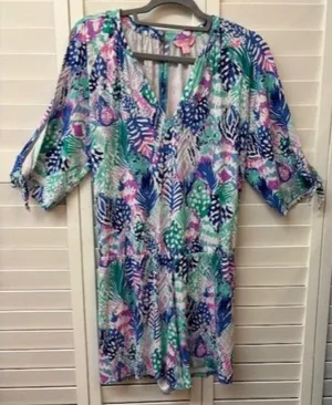 Lilly Pulitzer‎ Womens Tropical Print Romper thumbnail 1