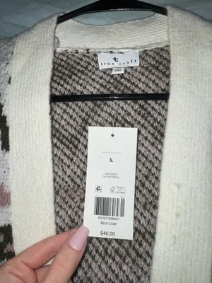 Patterned Open-Front Cardigan thumbnail 3