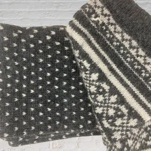 American Eagle Fair Isle Wool Blend Scarf Unisex thumbnail 6