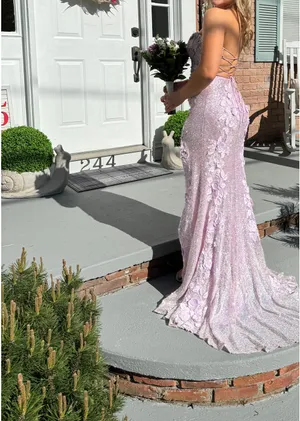 Jovani Lavender Prom Dress thumbnail 2