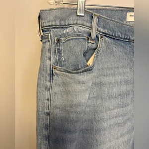 Abercrombie & Fitch Curve Love Crossover Dad High Rise Straight Leg Jeans Sz 16 thumbnail 10