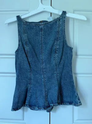 H&M denim top  thumbnail 1