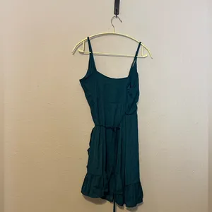 Free People Intimately All My Love Shine‎ Wrap Slip Emerald Green Size Small thumbnail 6