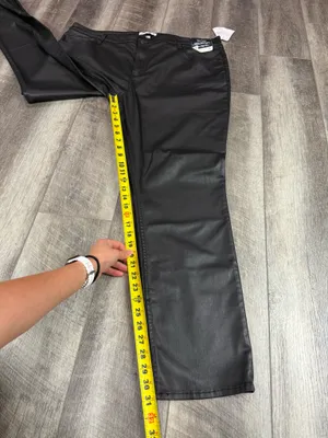 Abercrombie Black Leather Pants thumbnail 10