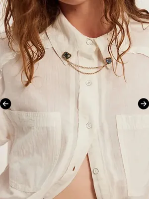 Free People new abalone stone brooch $20 thumbnail 3