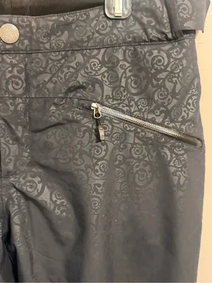 Marmot Women’s M Black Floral Insulated Snow Ski Pants Zip Pockets thumbnail 4