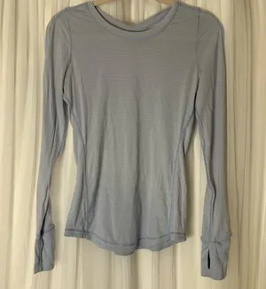 Lululemon Athletica Light Blue Long Sleeve Top thumbnail 1