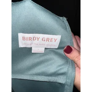 Birdy‎ Grey Amy Dress Sea Glass Chiffon Bridesmaid Gown Size Small Weddi… thumbnail 10