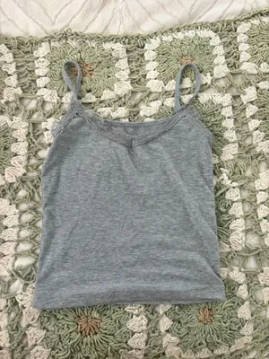 Grey Lace Tank Size XS thumbnail 3