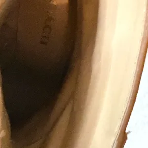 Coach Brown Suede Wedge Ankle Boots Side Zip Booties Size 7 thumbnail 6