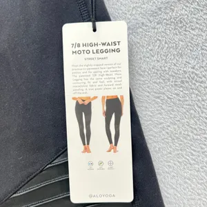 Alo Yoga‎ 7/8 High-Waist Moto Legging Womens XS Black W5767R Ribbed Athleisure thumbnail 5