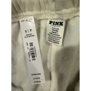 NWT Victoria’s Secret PINK CAMPUS FLEECE SWEATPANTS Size Small thumbnail 6