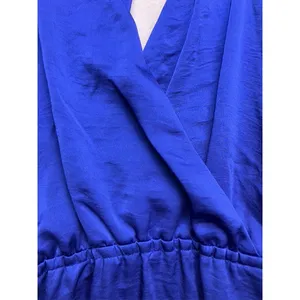 BCBGeneration‎ Mini Dress Womens XS Blue Flutter Sleeve Surplice V-Neck Cocktail thumbnail 2
